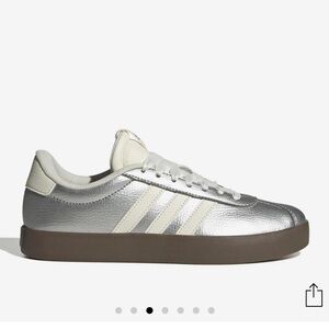 Adidas Women's VI Court 3.0 Sneakers - Silver and Cream